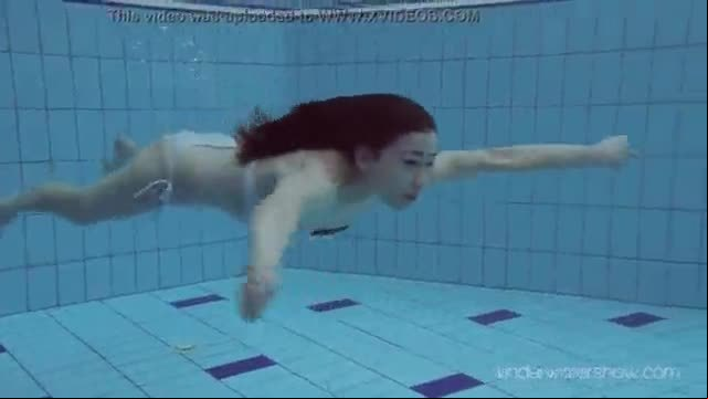 Roxalana swims like a fish with her tight pussy