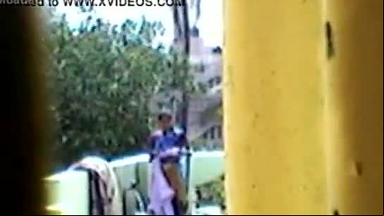 Indian washing clothes