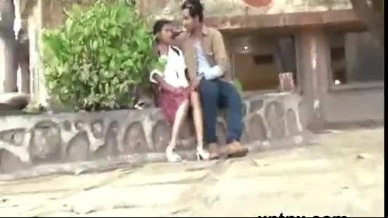 Guy Seducing teen Girl and Pressing Her Boobs