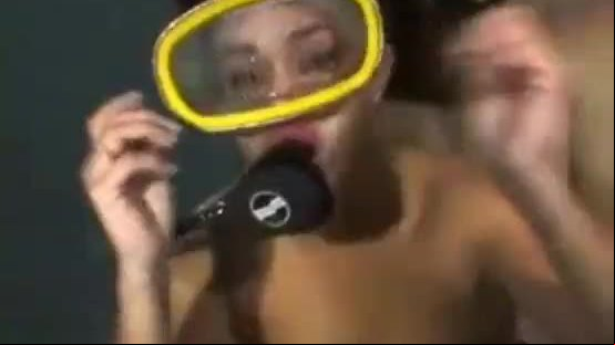 Beautiful latina brunette scuba diver Estella Leone has amazing scuba sex